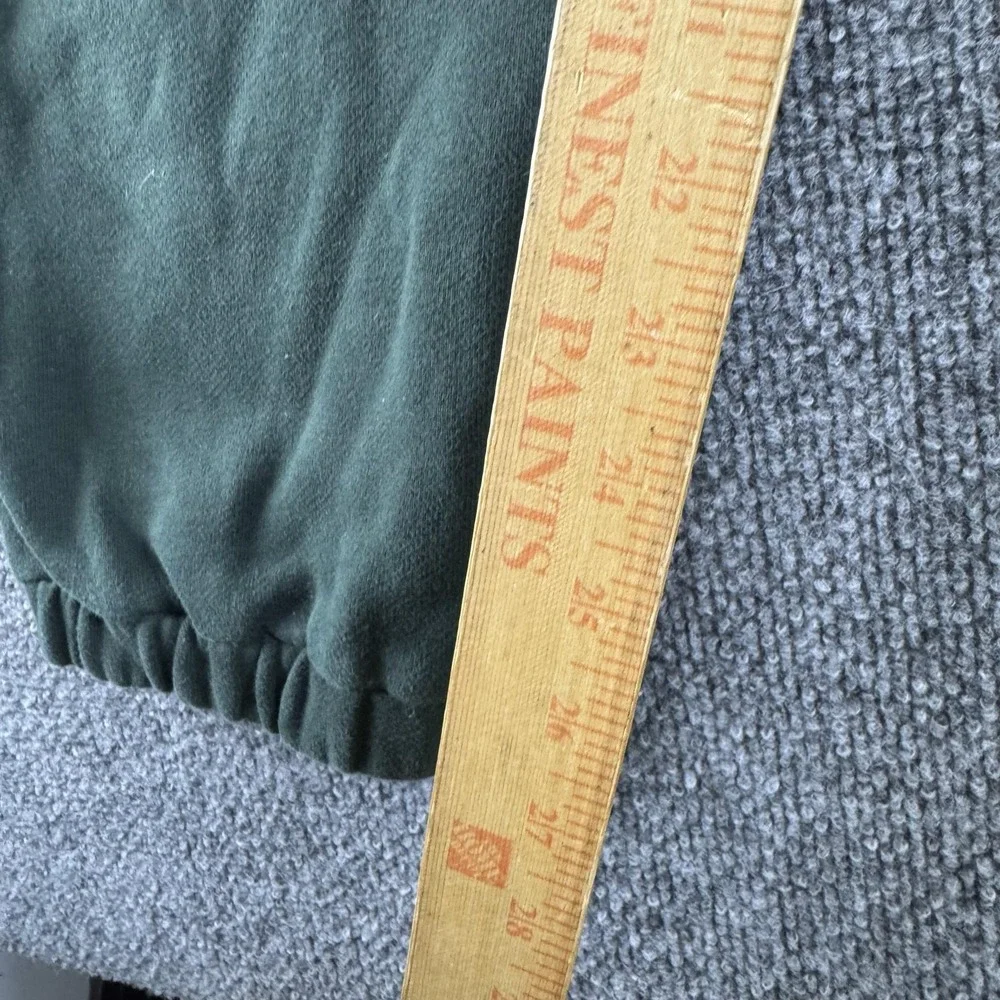 Lululemon Sweatpants Mens M Green Fleece Joggers Elastic Waist LWSG105 Logo